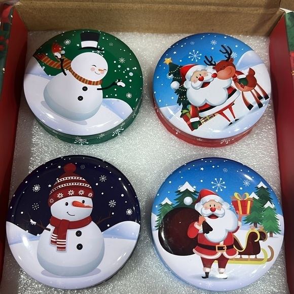 Soy Wax Scented Tin Candle Holiday Gift Box - Picture 1 of 9